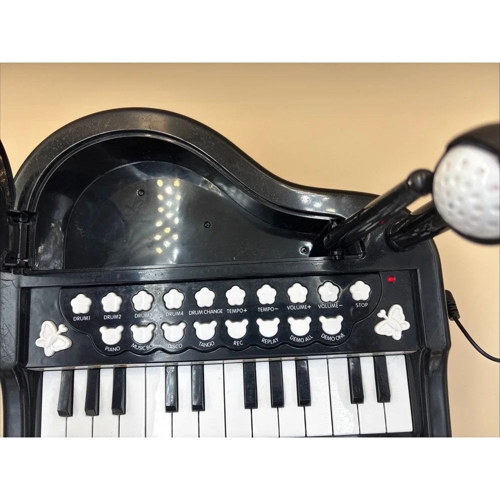 BAOLI Little Musician 24 Key Toy Grand Piano Keyboard w/ Mic Tested Scratched